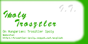 ipoly trosztler business card